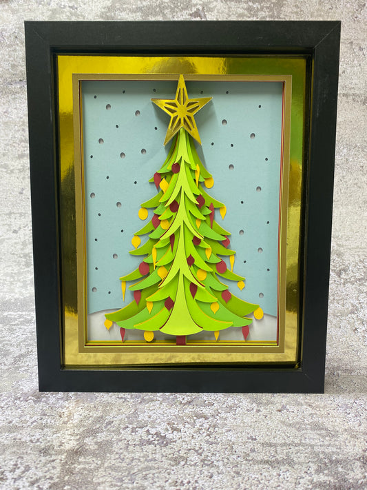 Christmas Tree Shadow Box