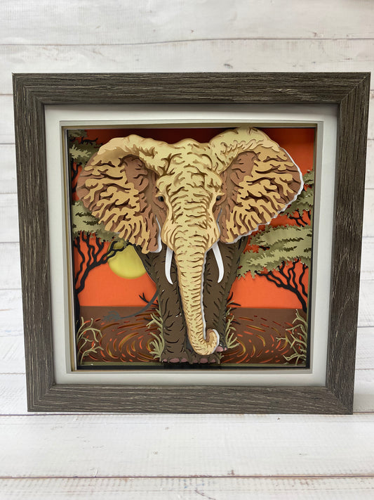 Elephant Shadow Box