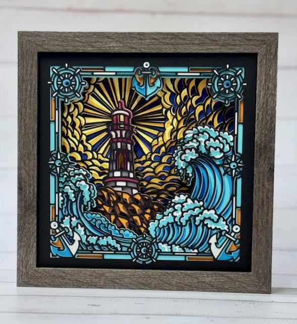 Lighthouse Shadow Box