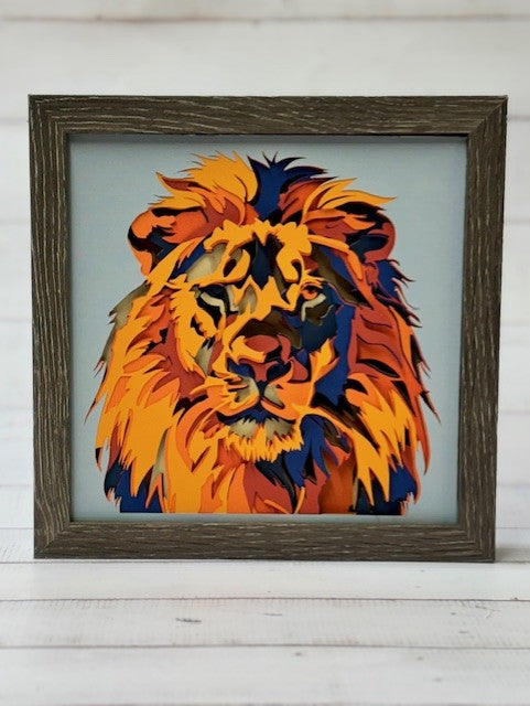 Lion Shadow Box