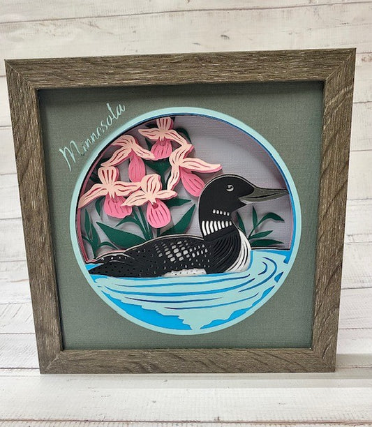 Loon Shadow Box