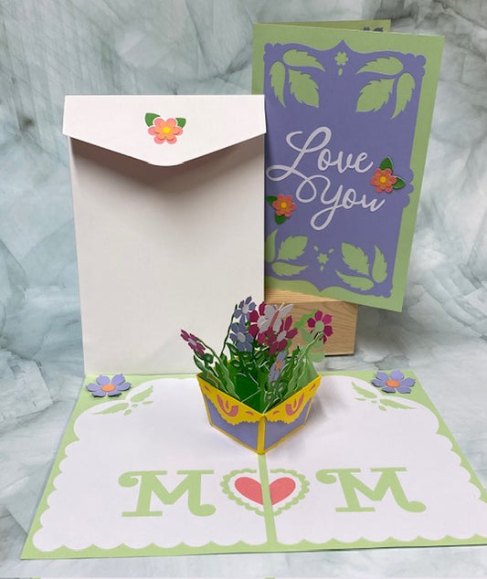 Love You Mom Pop Up Card