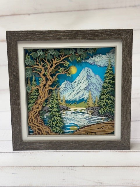 Mountain View Shadow Box