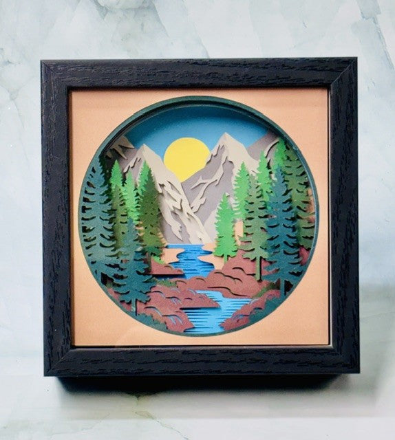 Mountains Shadow Box