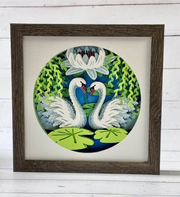 Swan Shadow Box
