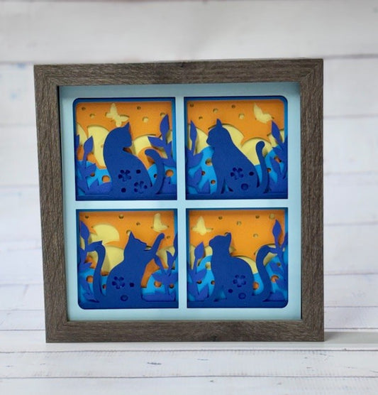 Cats with Butterflies