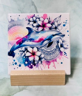 Sea Animal Square Coasters