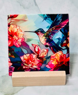 Hummingbird Square Coasters
