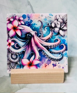 Sea Animal Square Coasters