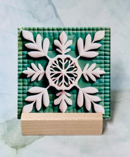 Winter Square Coasters