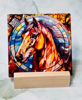 Horse Square Coasters