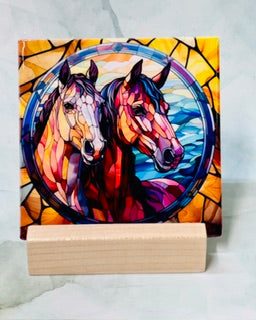 Horse Square Coasters