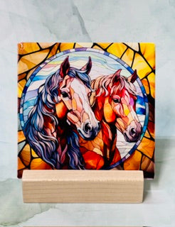 Horse Square Coasters