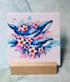 Sea Animal Square Coasters