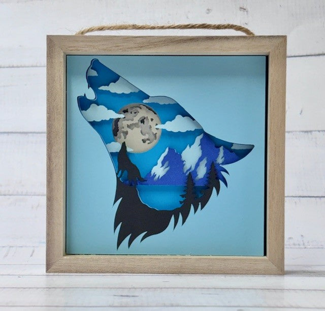 Howling Wolf Shadow Box