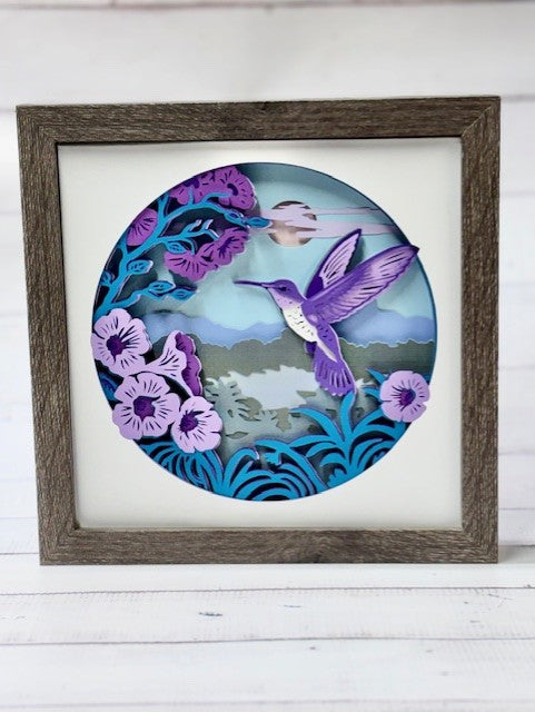 Hummingbird Shadow Box