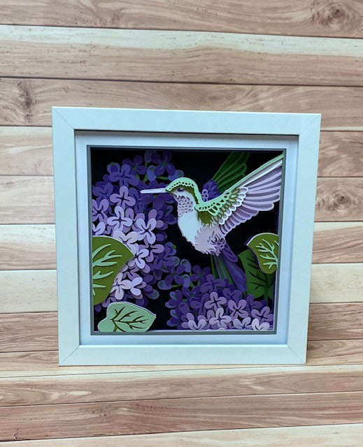 Hummingbird Shadow Box Custom Heartfelt Designs