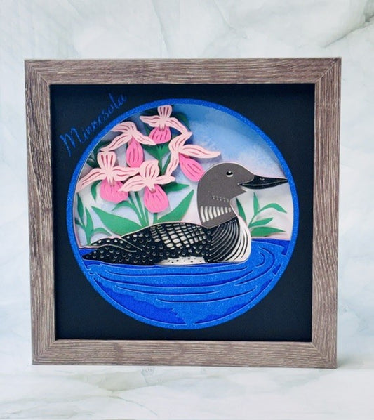 Loon Shadow Box