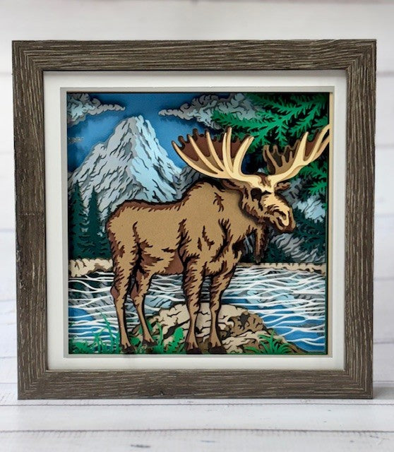 Moose Shadow Box