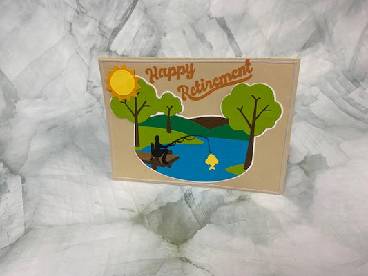 Fishing Retirement Card